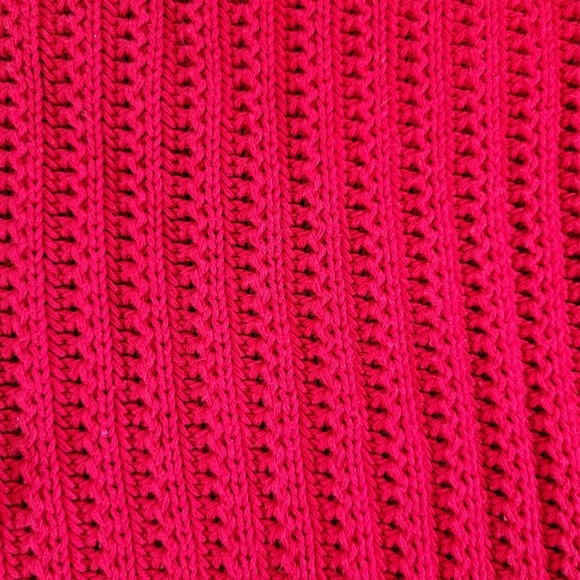 Mens Vintage Nautica Red Knit Sweater Medium Made In USA - Picture 3 of 16